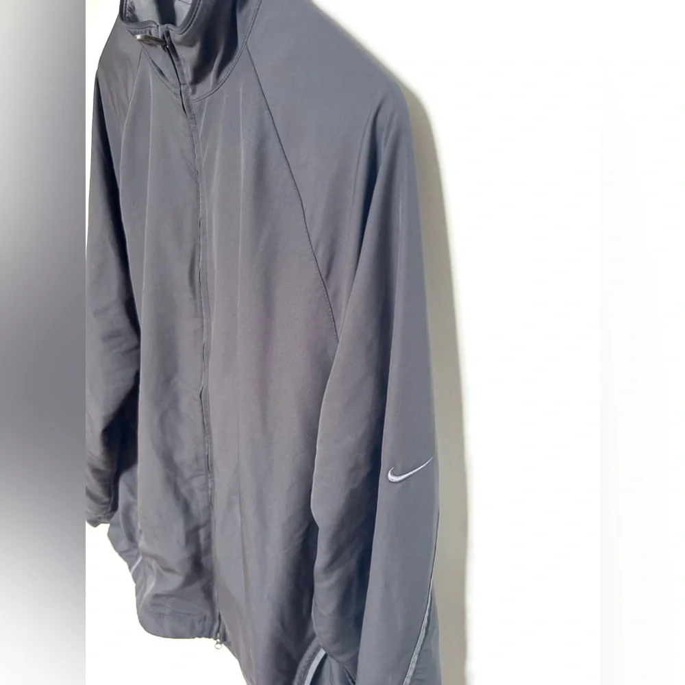 Nike Golf Jacket Mens Sz large Black Soft Shell Full Zip - Picture 5 of 8